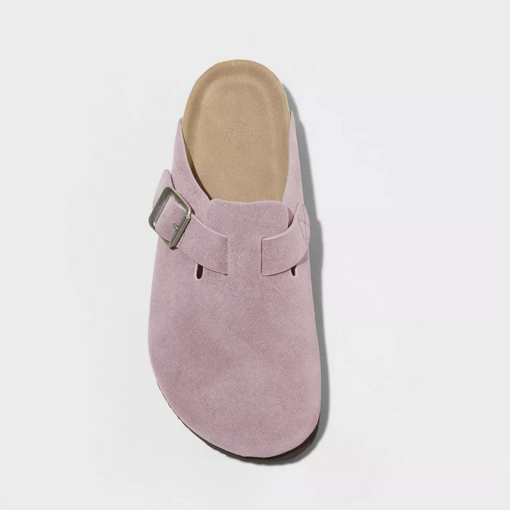 Suede Clogs