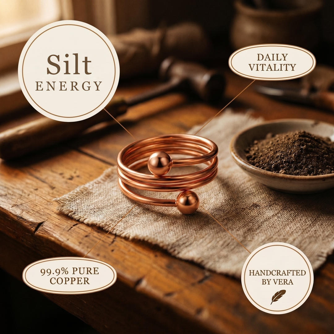 Women's Classic Silt Copper Ring
