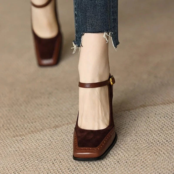 Marguerite | Vintage Buckle Heels