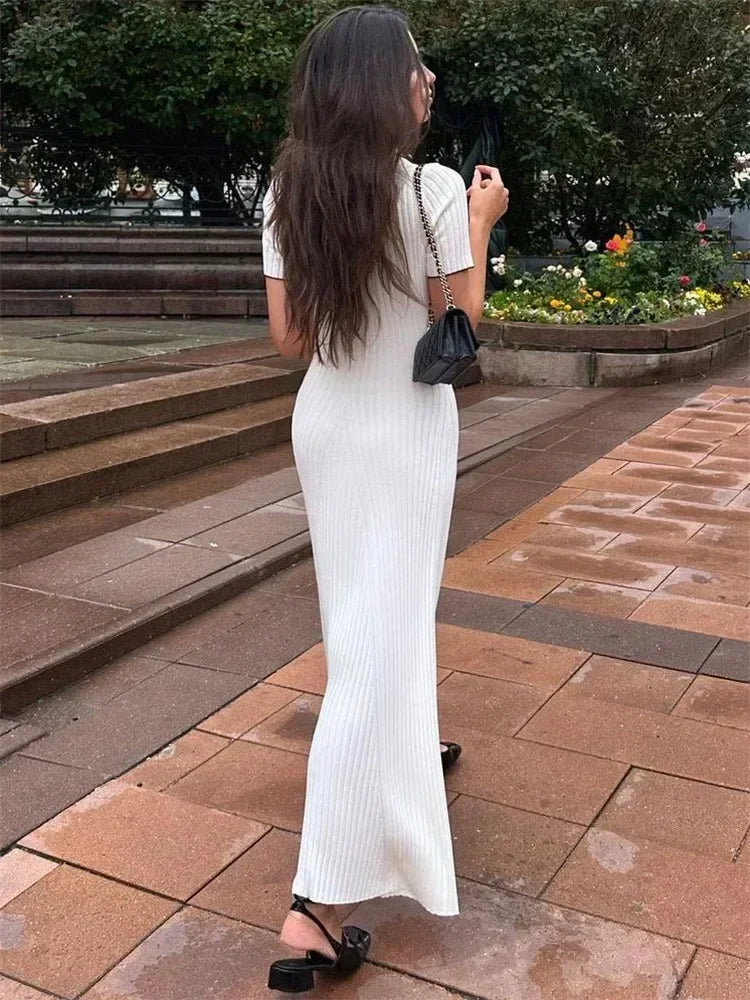 Women's Chic Tricot Summer Knit Dress