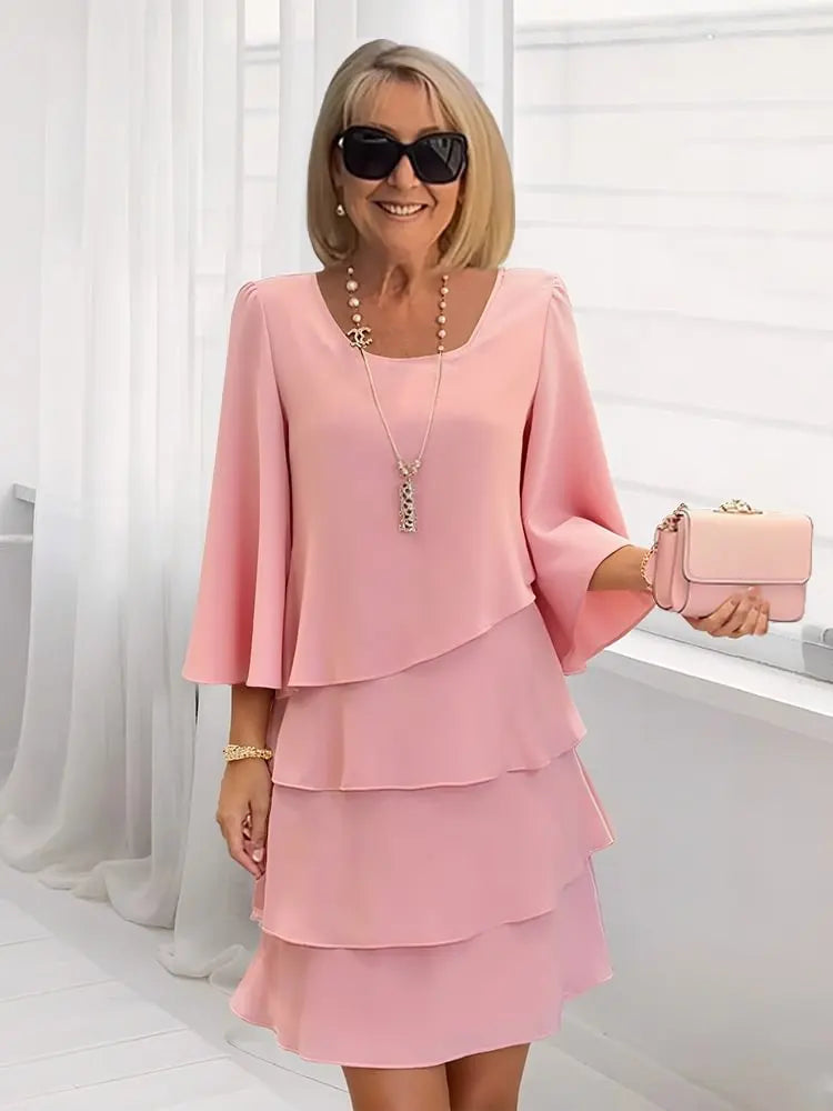 Women's Elegant Ruffled Dress