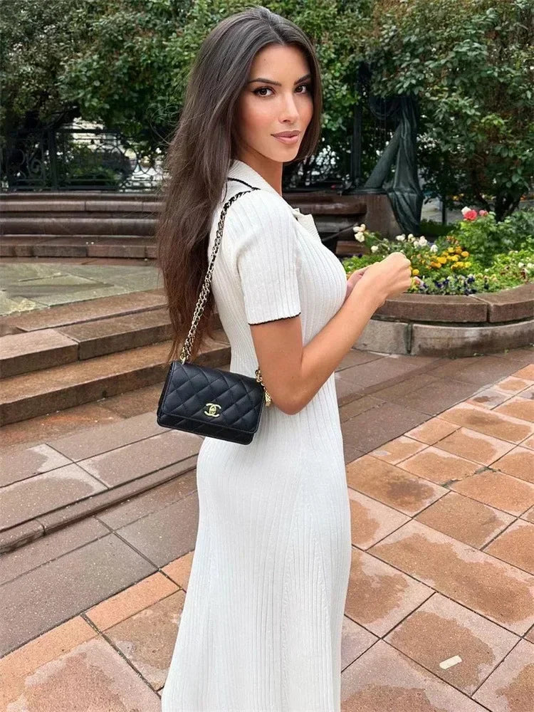Women's Chic Tricot Summer Knit Dress