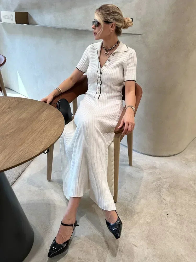 Women's Chic Tricot Summer Knit Dress