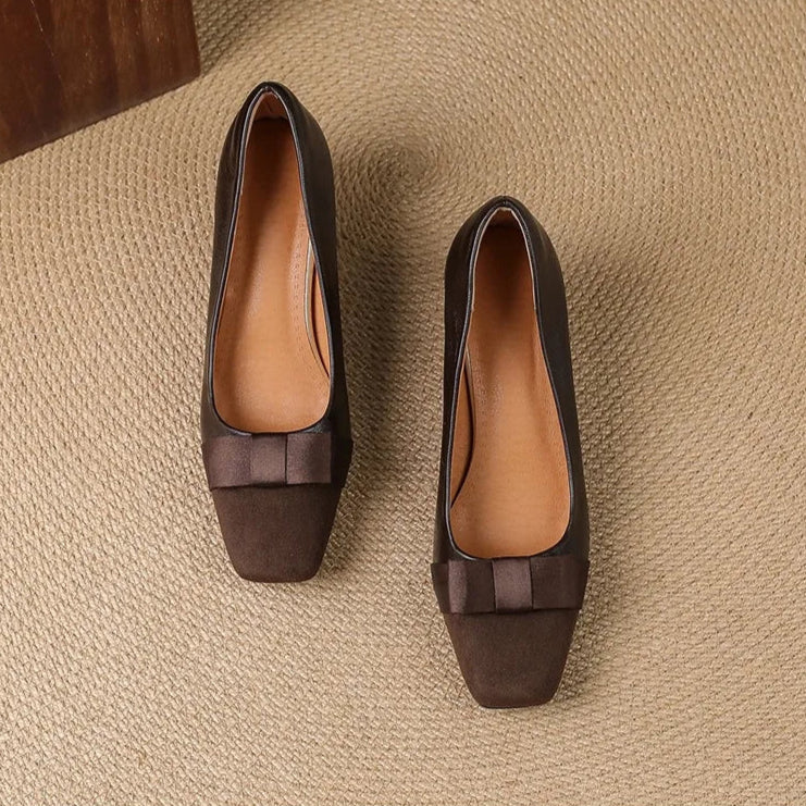 Marnelle | Bow-Front Block Heels