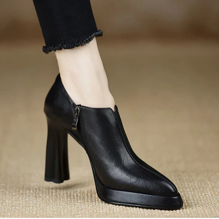 Evelyn | Pointed-Toe Block Heels