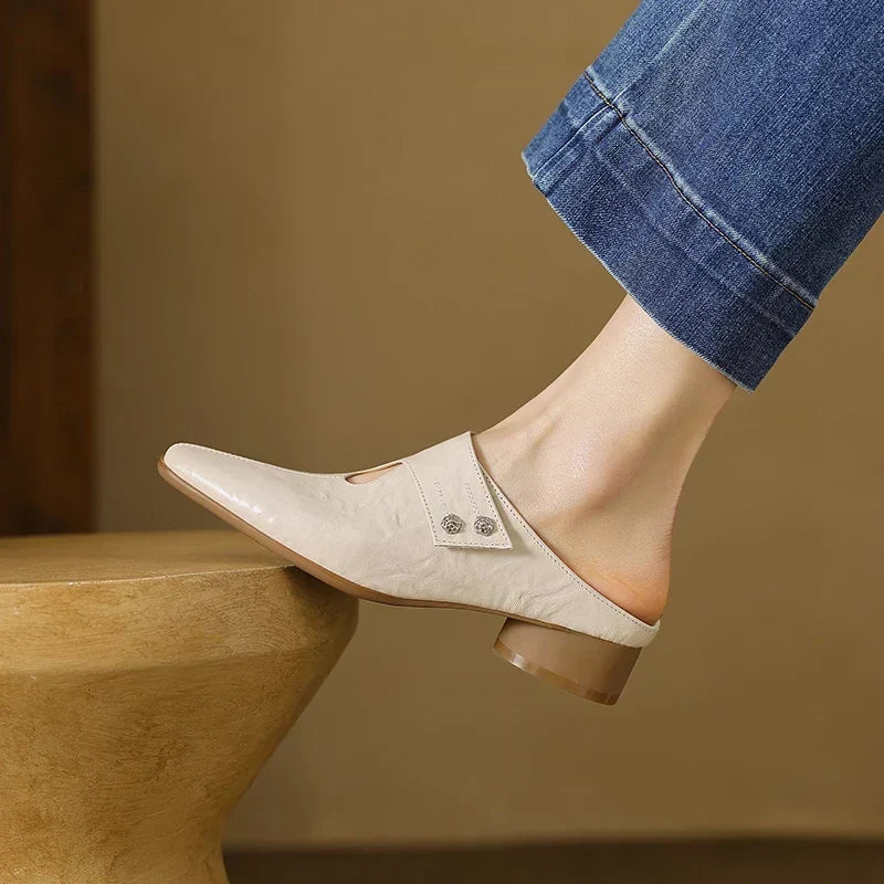 Fenella | Refined Slip-On Mules