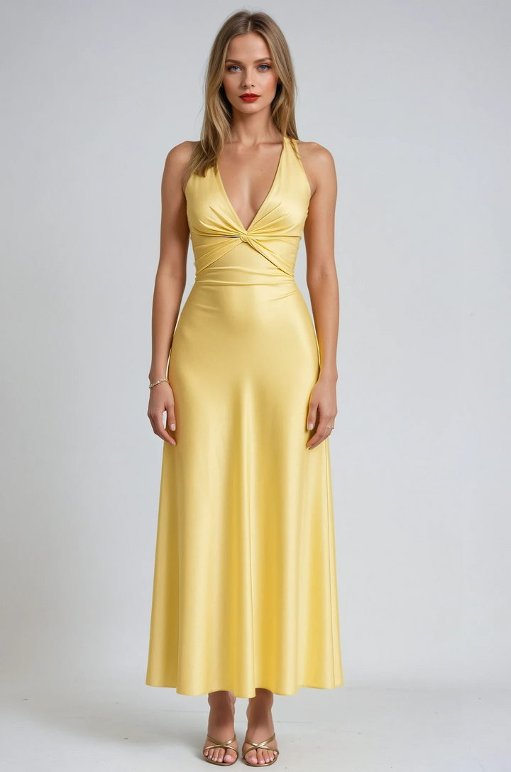 Women's Halter Prom Maxi Gown