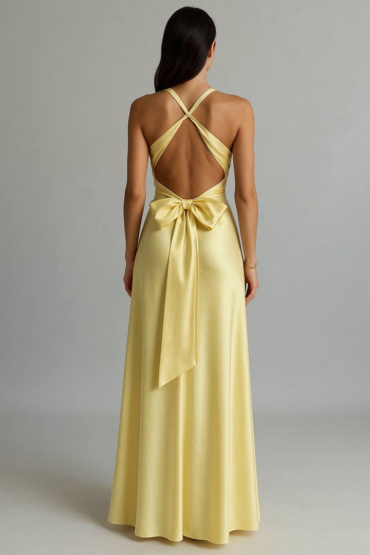 Women's Halter Prom Maxi Gown
