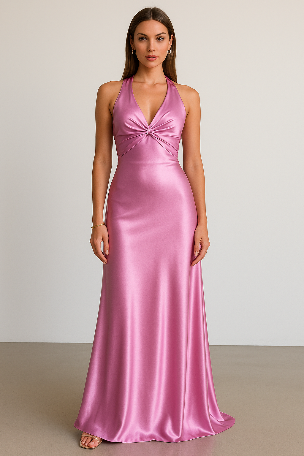 Women's Halter Prom Maxi Gown