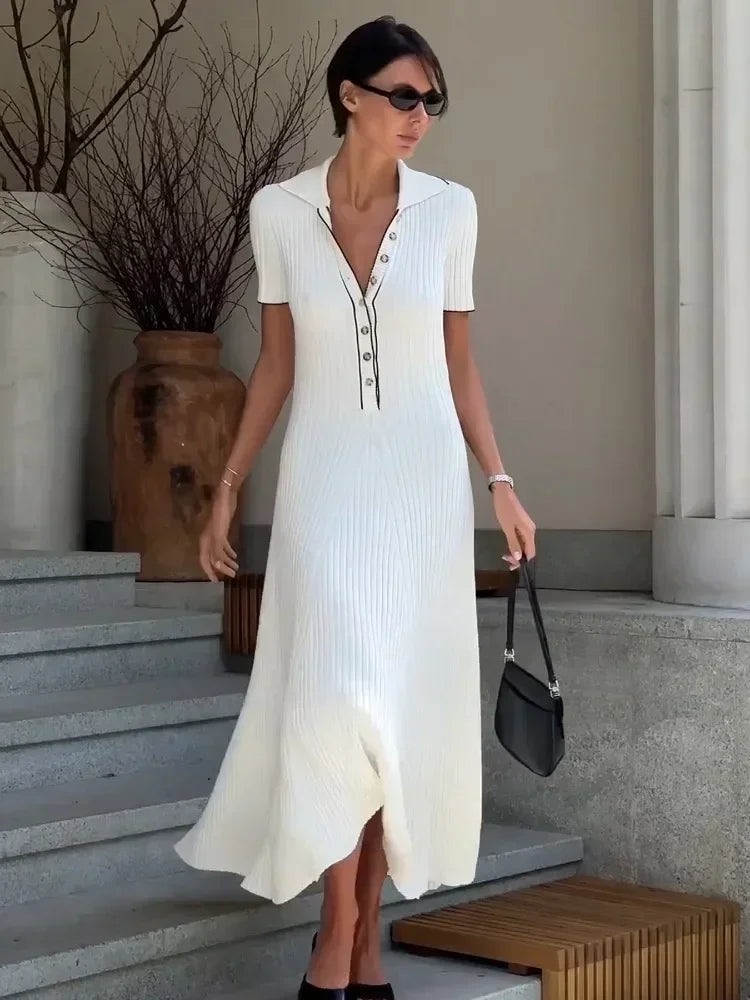 Women's Chic Tricot Summer Knit Dress