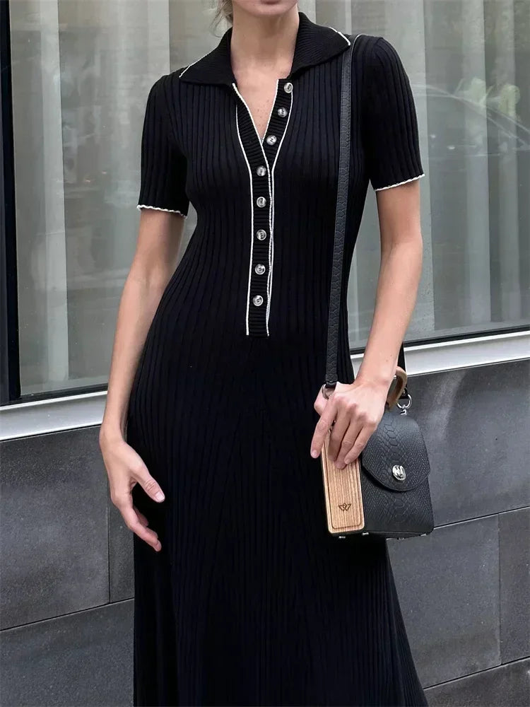 Women's Chic Tricot Summer Knit Dress