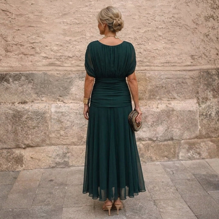 Women's Flowy Off-Shoulder Maxi Dress