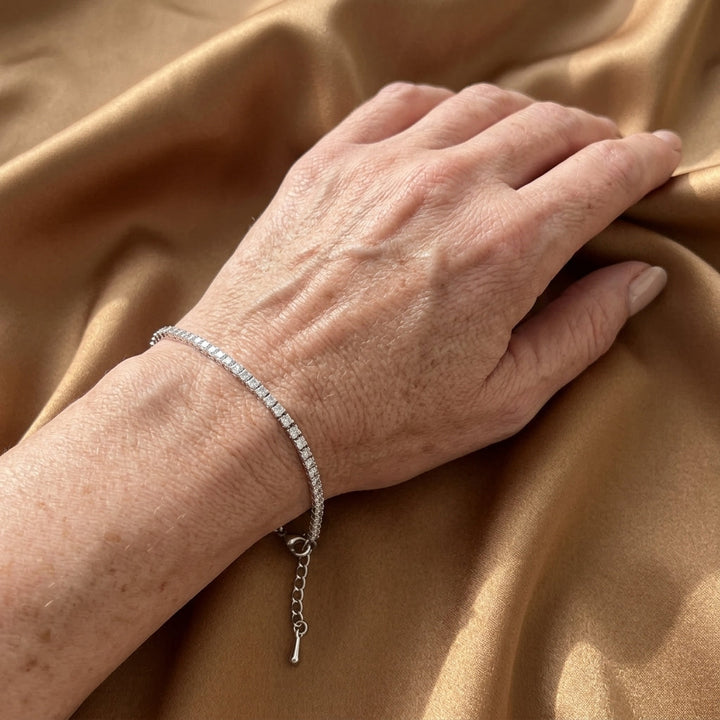 Mother-of-Pearl Tennis Bracelet