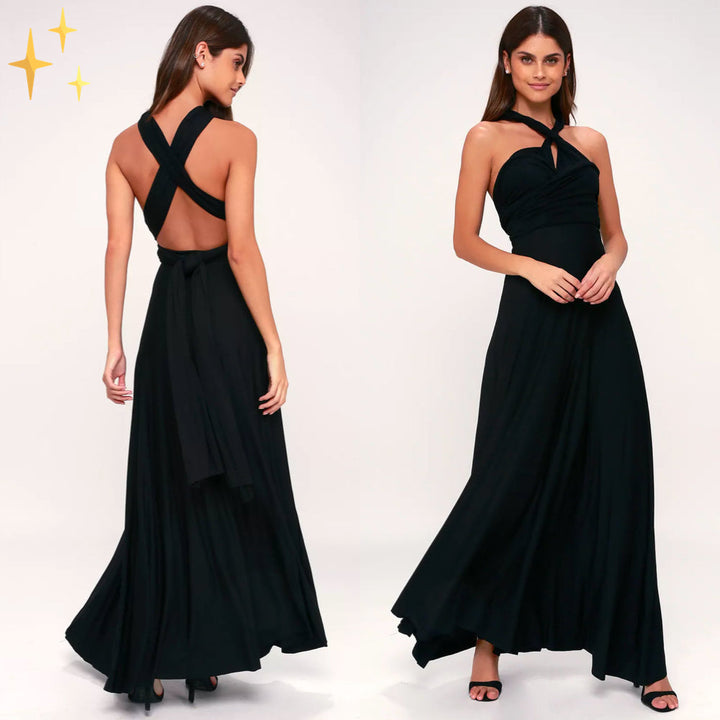 Women's Elegant Multiway Bridesmaid Wrap Dress