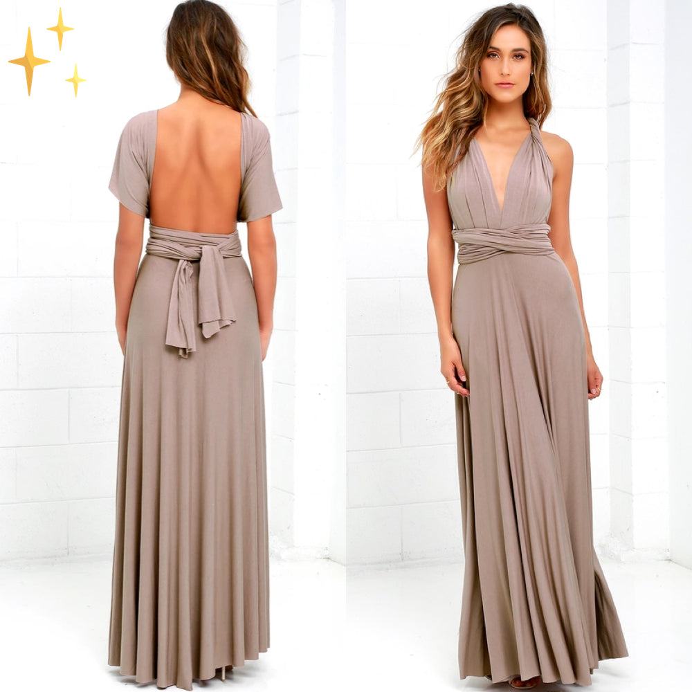 Women's Elegant Multiway Bridesmaid Wrap Dress