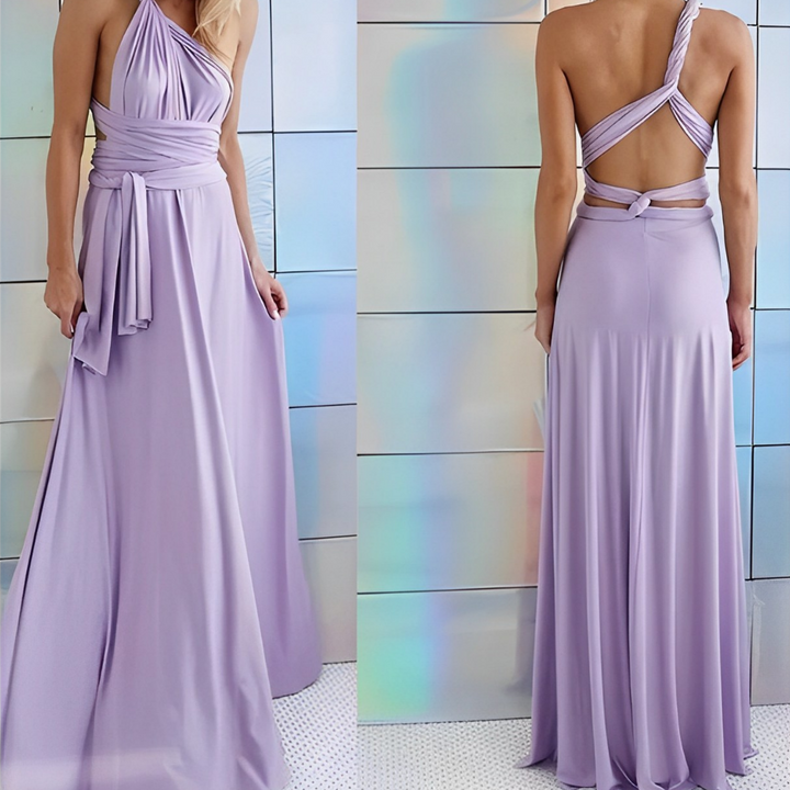 Women's Elegant Multiway Bridesmaid Wrap Dress