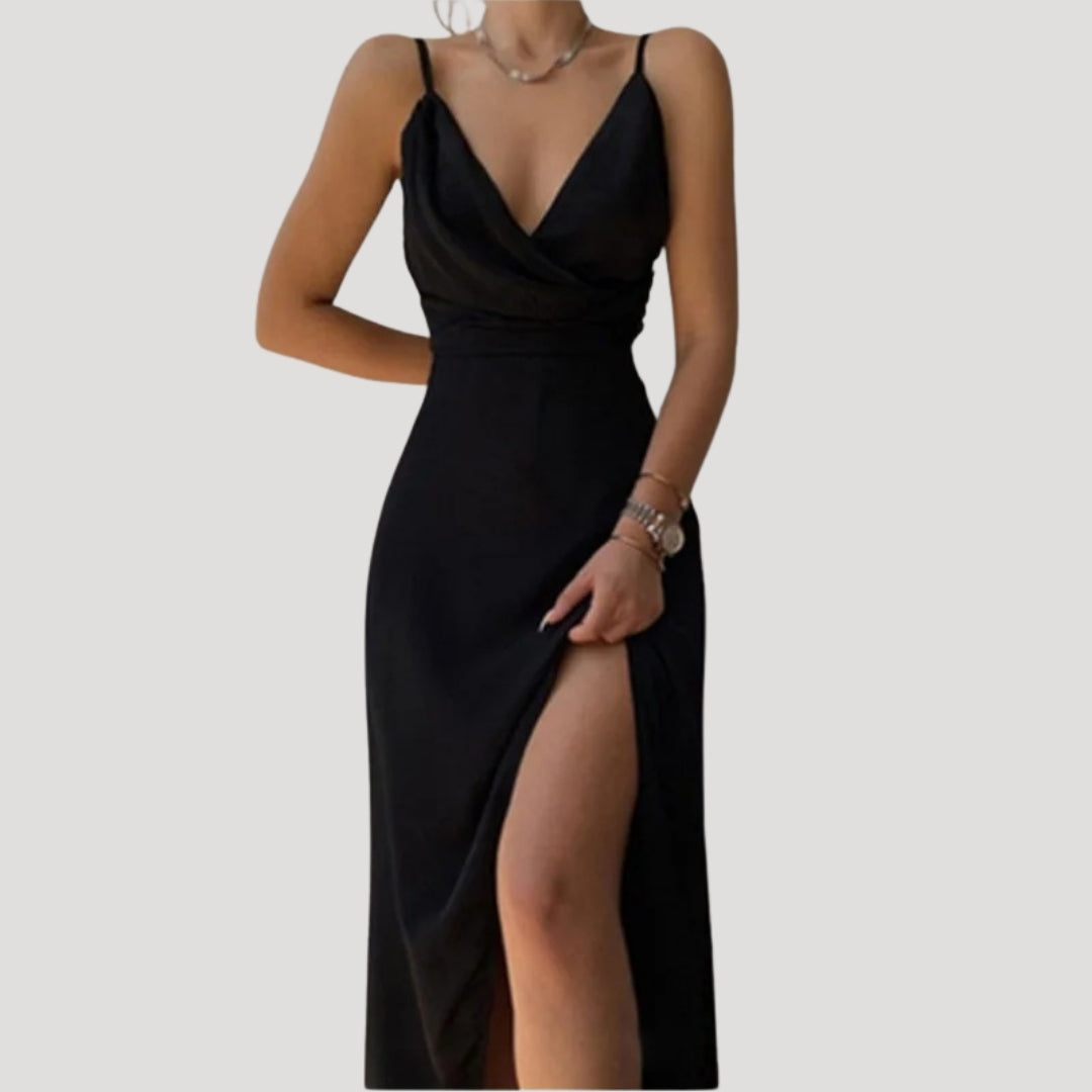 Women’s Spaghetti Strap Slit Maxi Dress