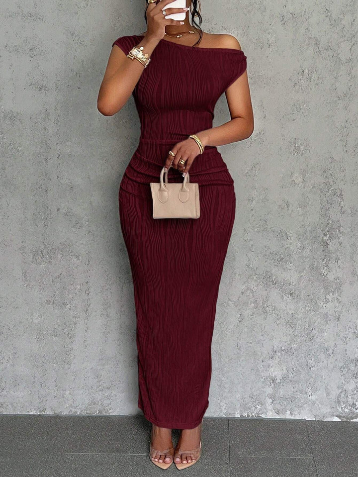 Women’s Off Shoulder Bodycon Maxi Dress