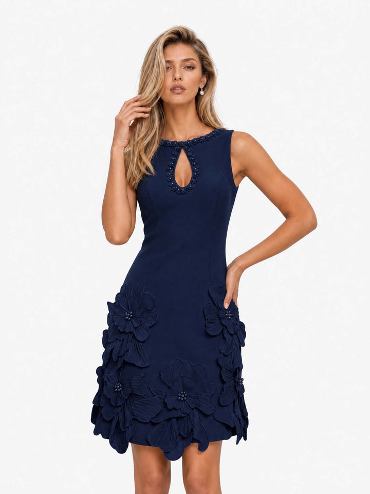 Women's Elegant Sleeveless Cutout Mini Dress