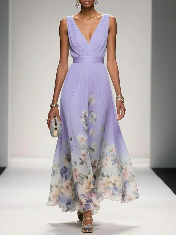 Women's Floral Print Maxi Dress