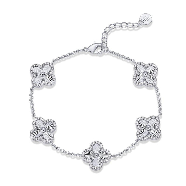 14K Gold Plated Clover Bracelet