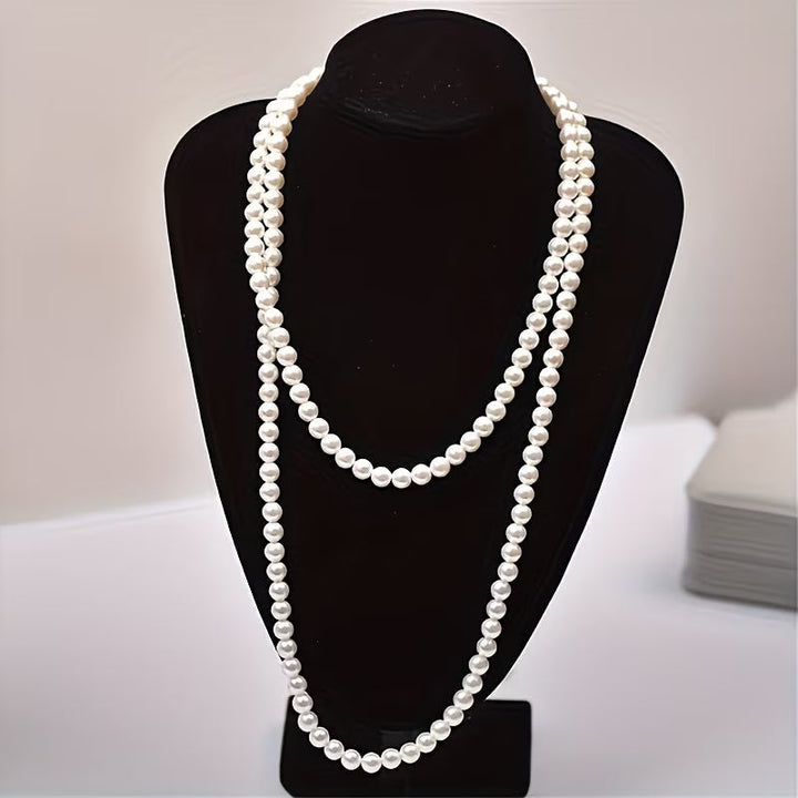 Timeless Double Necklace with Pearls