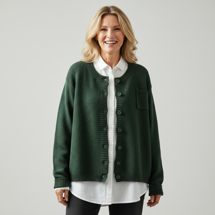 Lavinia | Relaxed Button-Up Cardigan