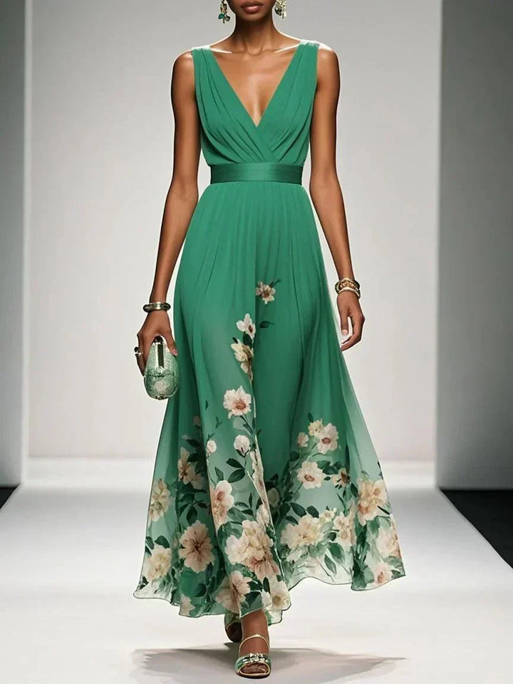 Women's Floral Print Maxi Dress