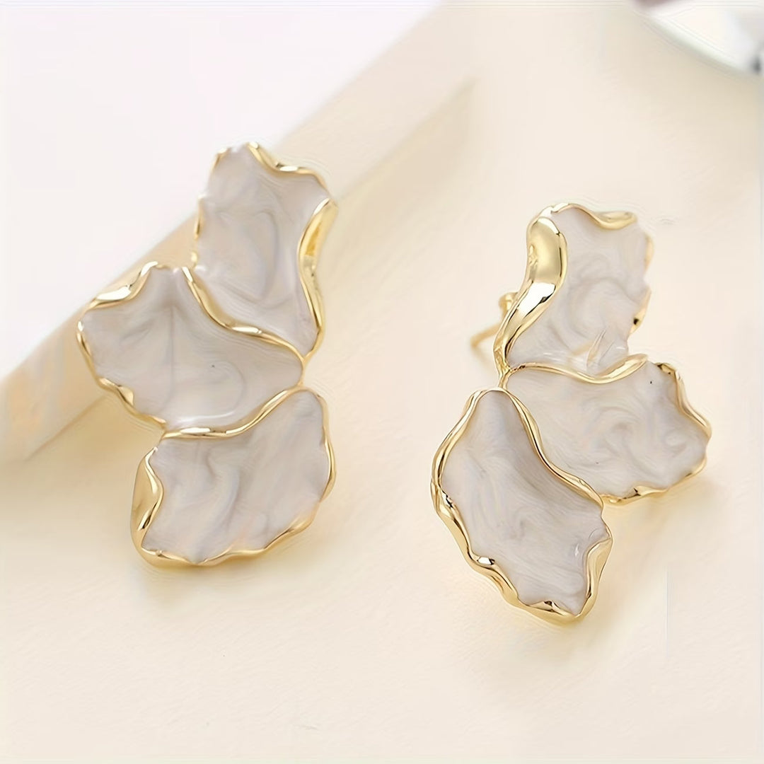 Flower Earrings with Pearl