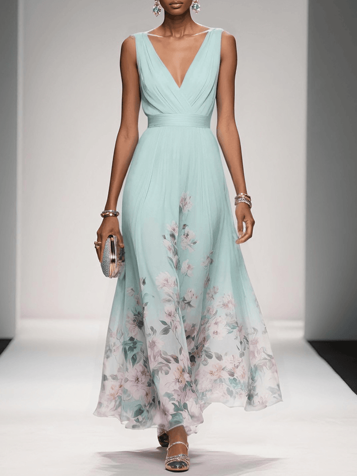 Women's Floral Print Maxi Dress