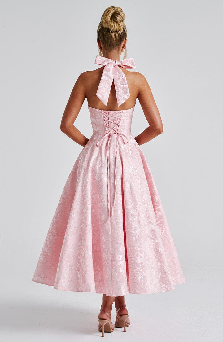 Women's Halter Summer Midi Dress