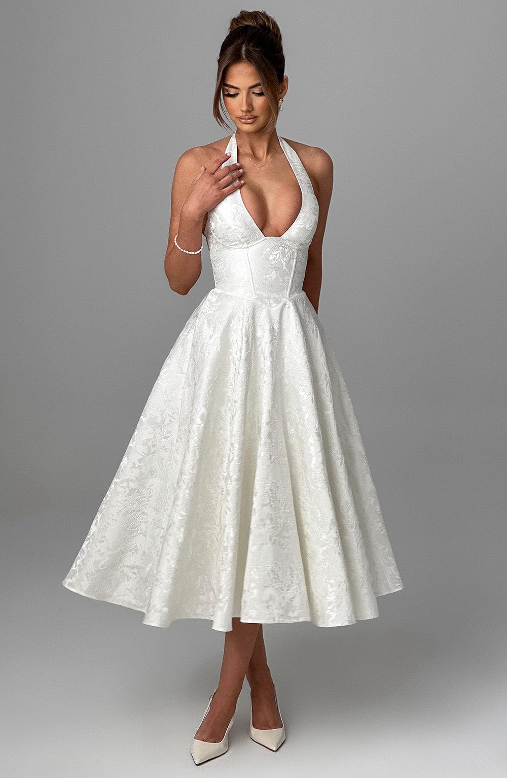Women's Halter Summer Midi Dress