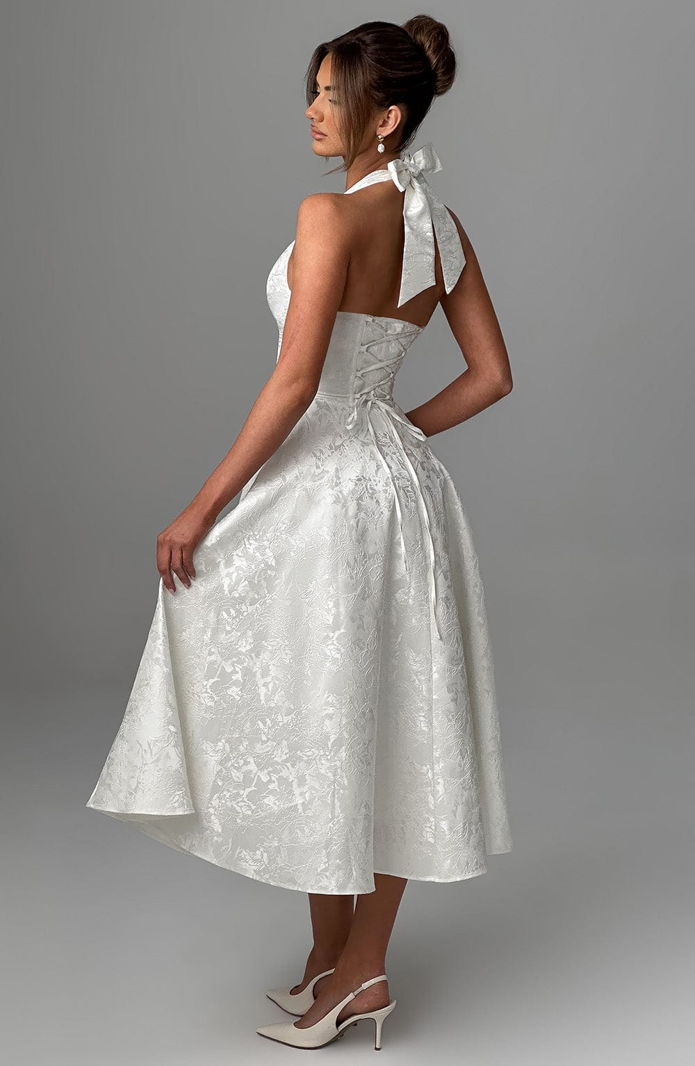 Women's Halter Summer Midi Dress