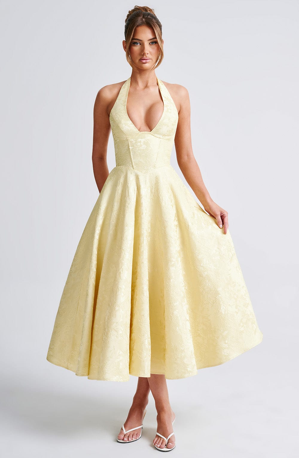 Women's Halter Summer Midi Dress