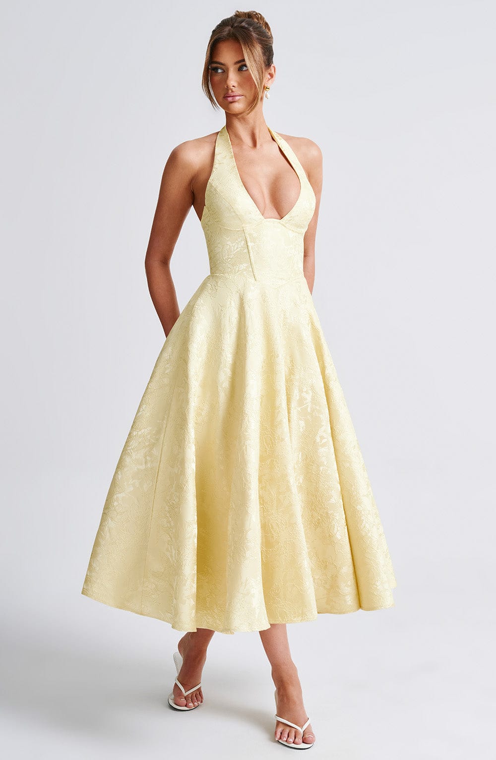 Women's Halter Summer Midi Dress