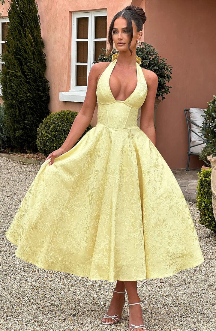 Women's Halter Summer Midi Dress