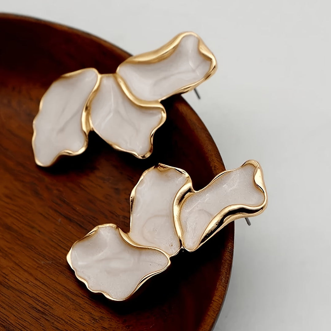 Flower Earrings with Pearl