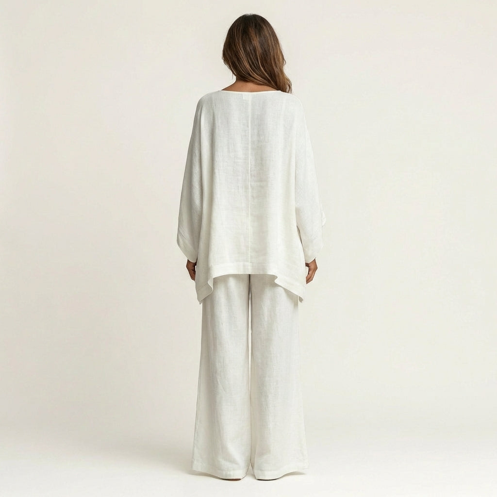 Boho Relaxed Button Down Short Sleeve Two Piece Set