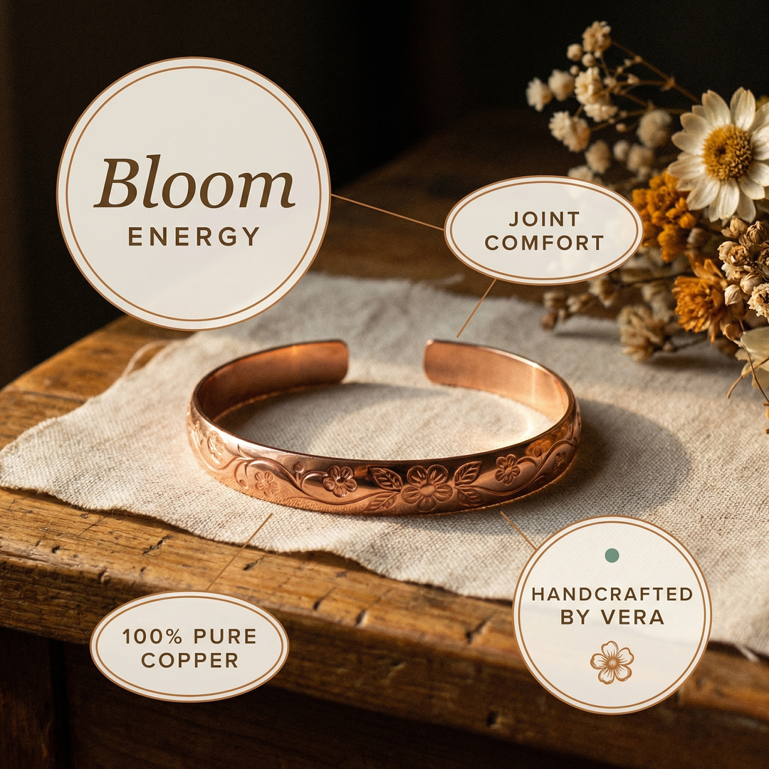 Women's Elegant Bloom Copper Bracelet