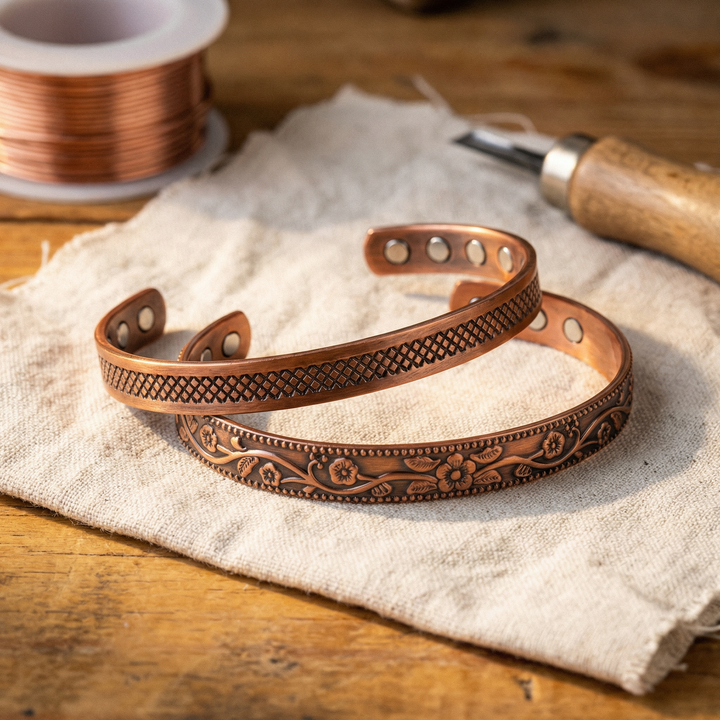 Sleek Hammered Polished Copper Cookware Vera's Forge Copper Set