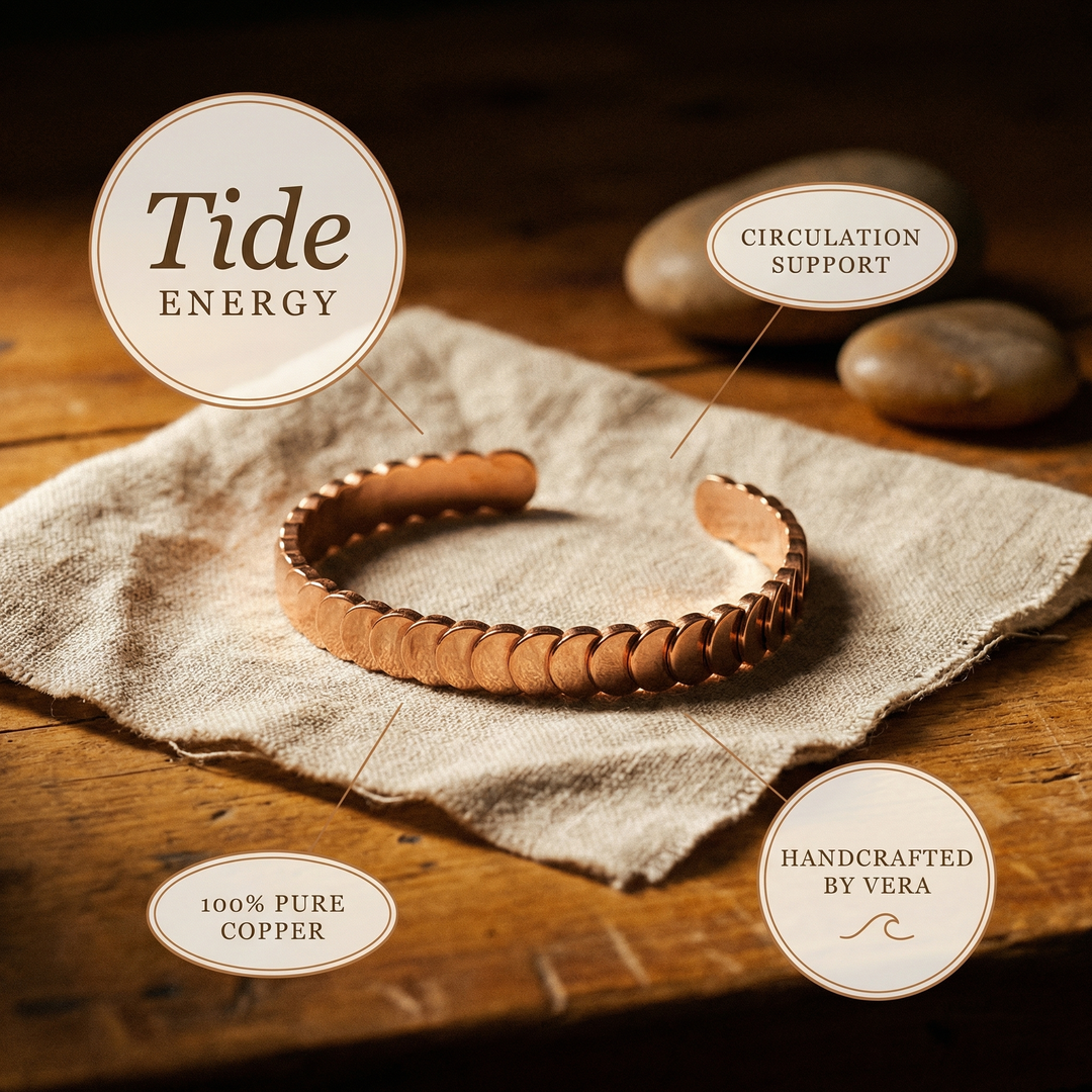 Women's Sleek Tide Copper Bracelet
