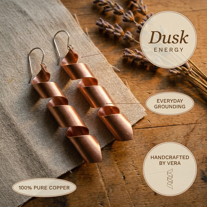 Women's Elegant Dusk Copper Earrings