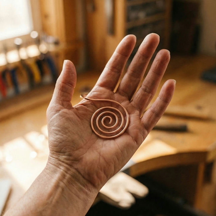Addison's Flow Copper Hand Spiral