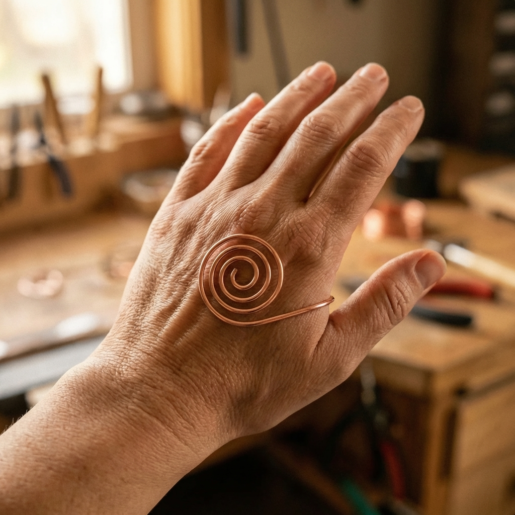 Addison's Flow Copper Hand Spiral
