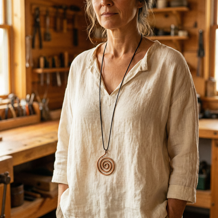 Women's Boho Mesa Copper Necklace