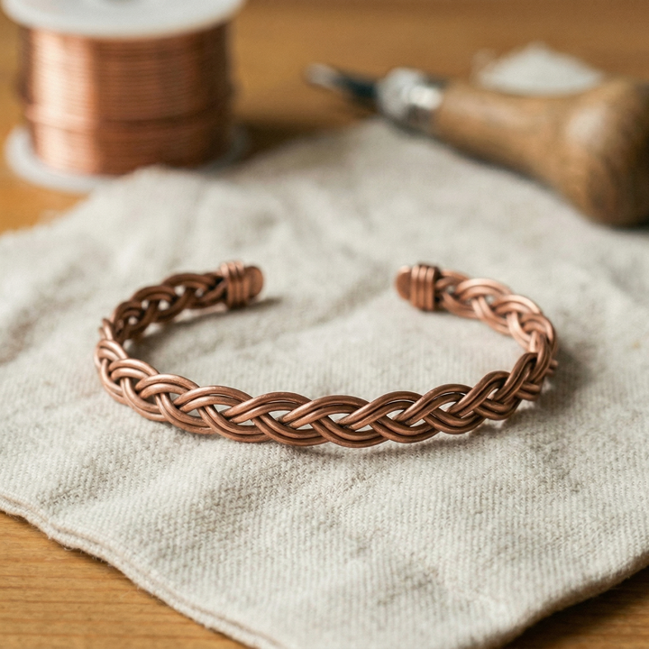 Addison's Reed Copper Anklet