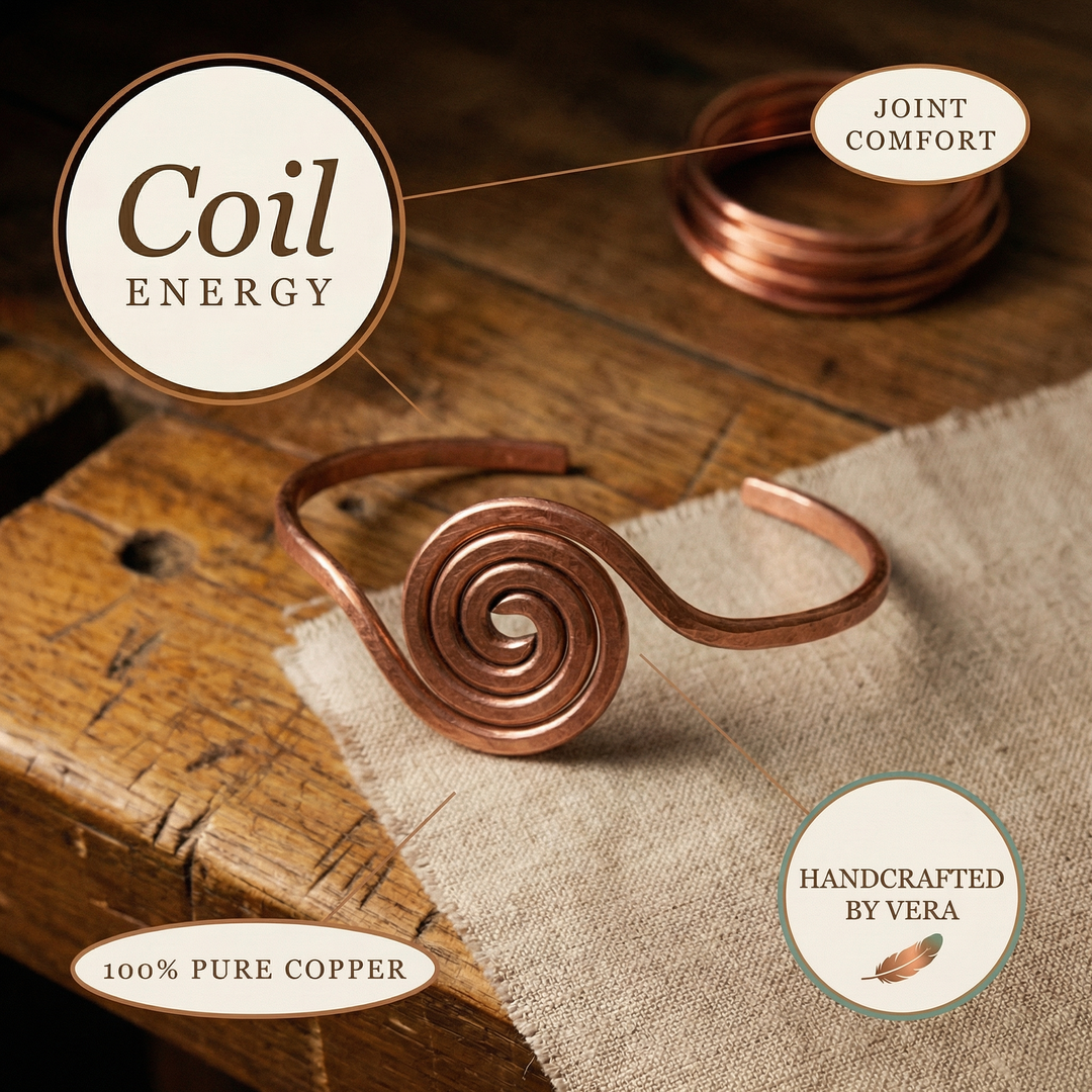 Women's Classic Coil Copper Anklet