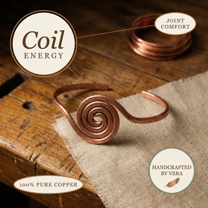 Women's Classic Coil Copper Anklet