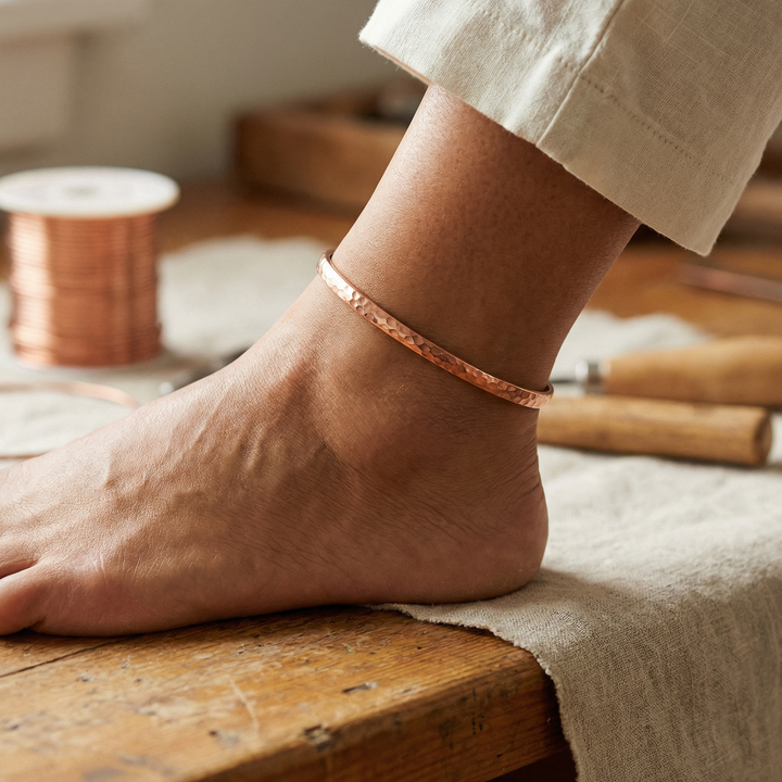 Women's Boho Sand Copper Anklet