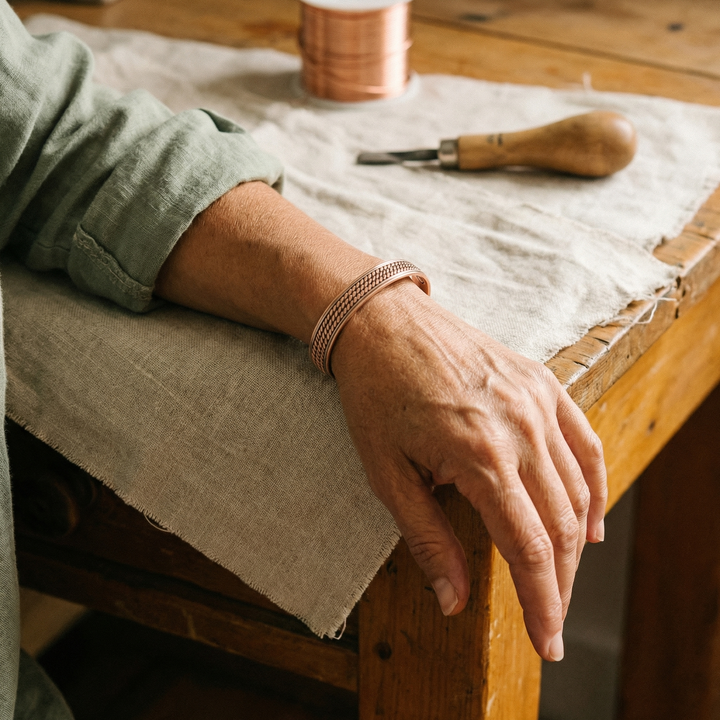 Addison's Wave Copper Bracelet
